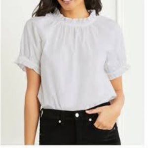 Hill House Home - White Puff Sleeve Blouse White size XS